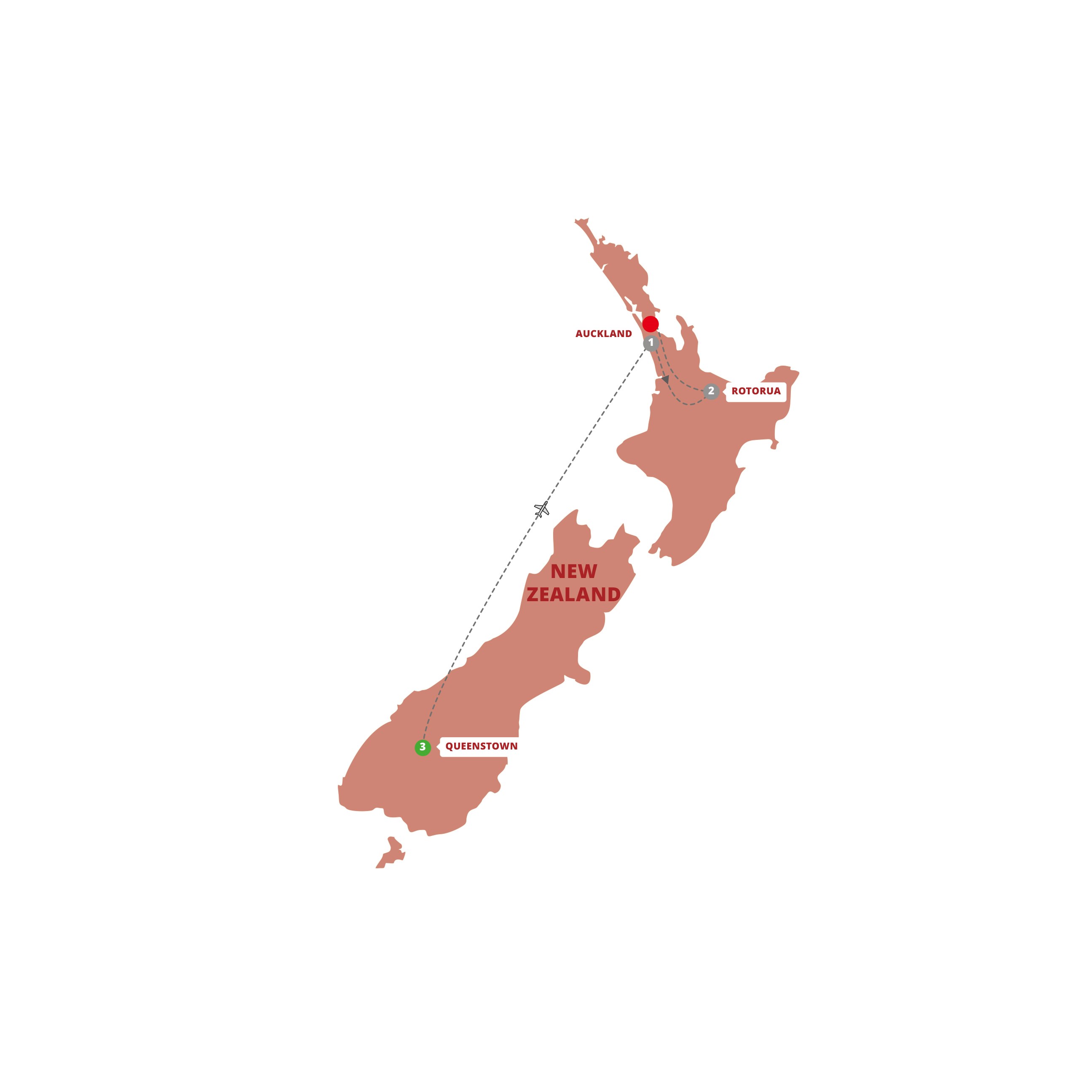 Map New Zealand Panorama Guided Tour 1 
