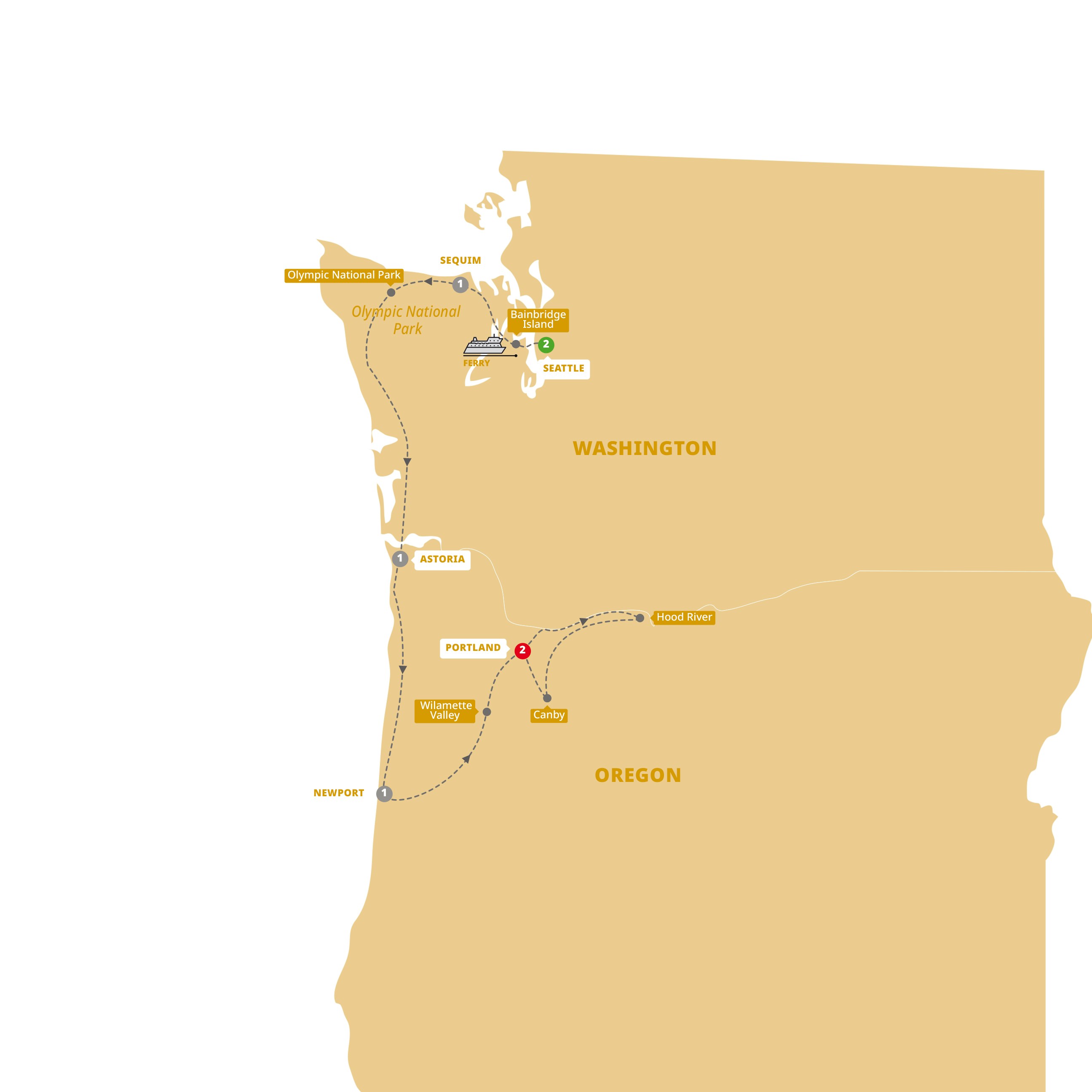 Scenic Seattle, Portland & Oregon Coast Tour Trafalgar