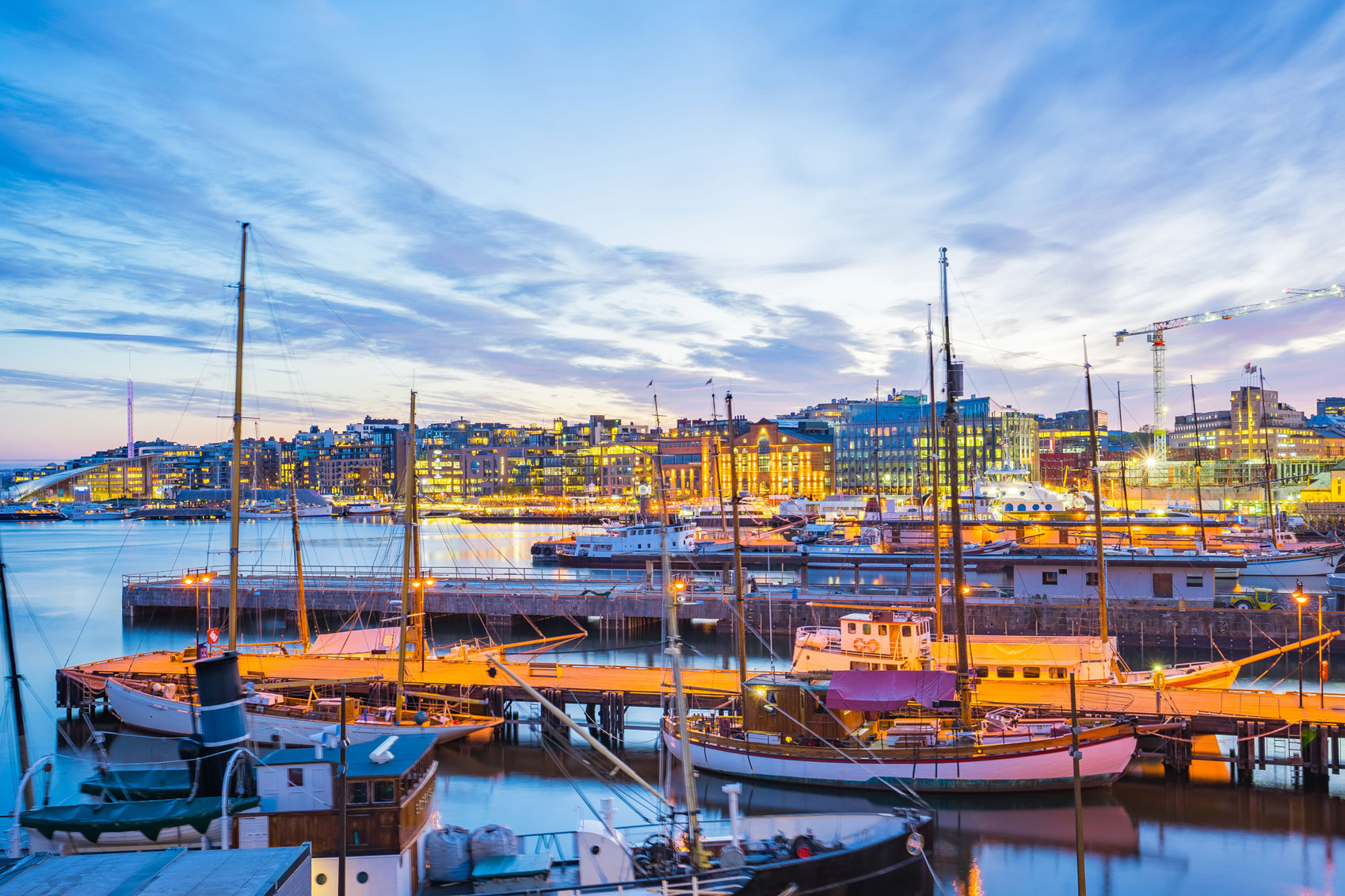 Oslo's port at twilight - underrated European cities