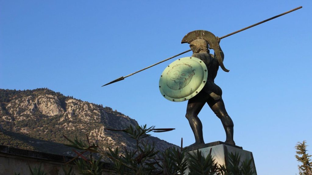 memorial of Leonidas and the Spartans.