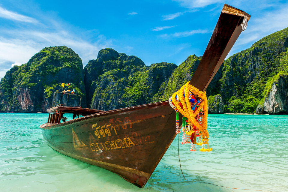 Boat in beach in Thailand