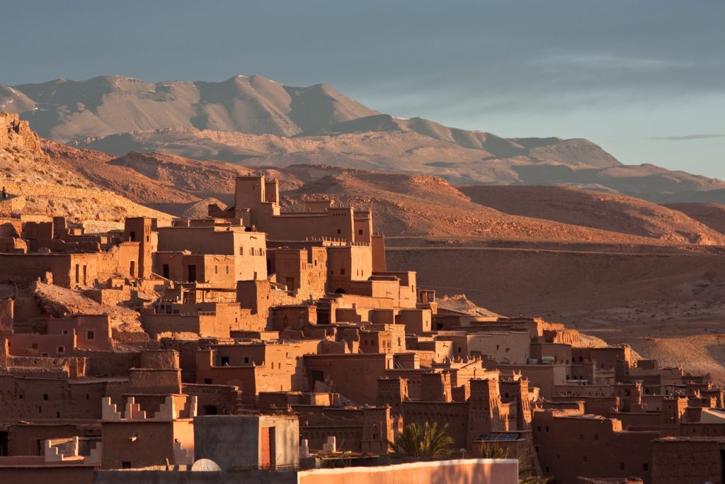 brown earthen buildings Aït Ben Haddou  Morocco