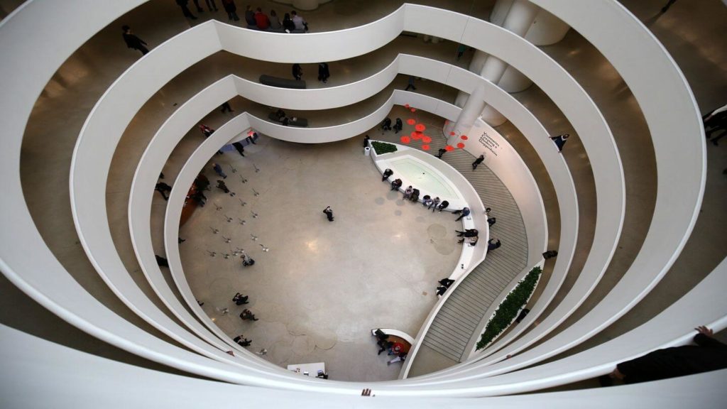 spiral staircase Guggenheim Museum New York