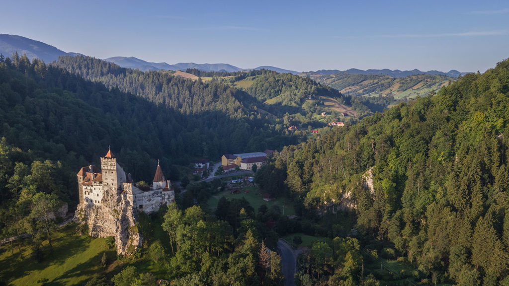 Transylvania Dracula Castle Aerial