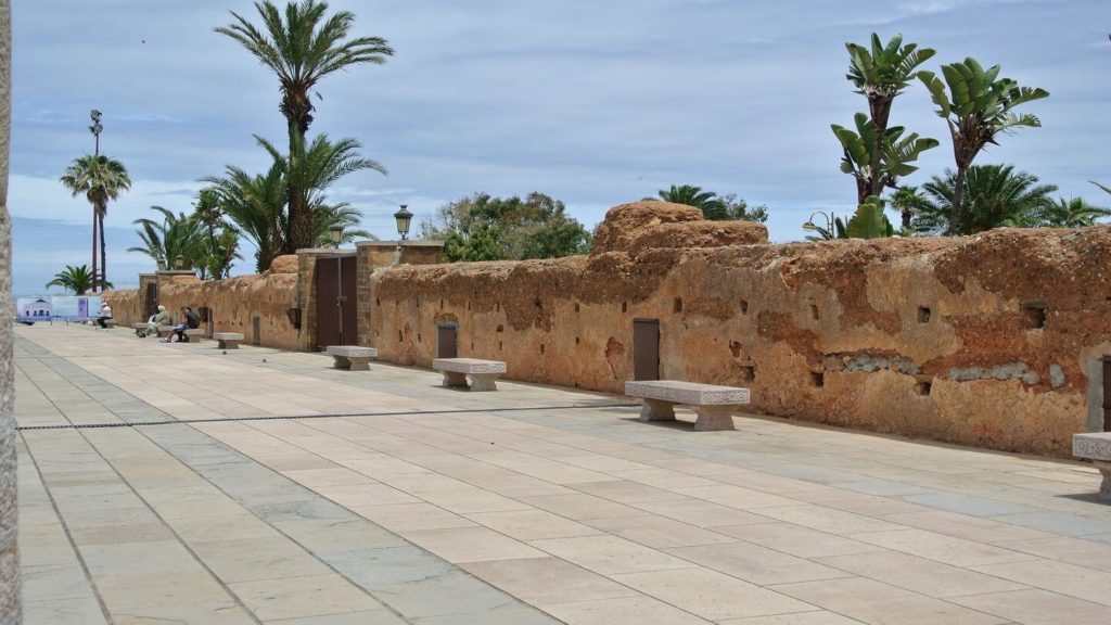 ancient fortress wall Rabat Morocco