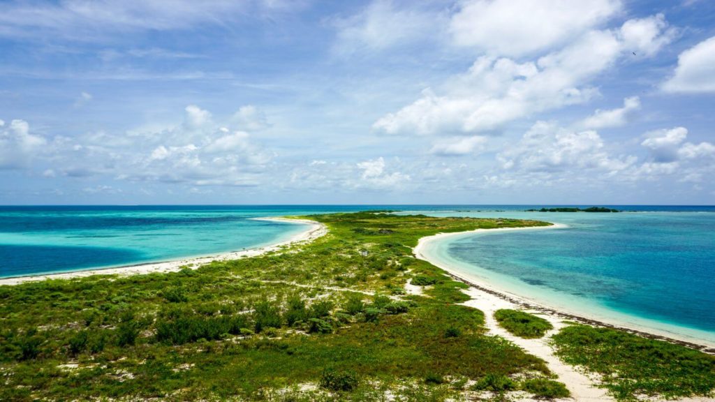 sandy beaches blue waters Dry Tortugas Florida United States