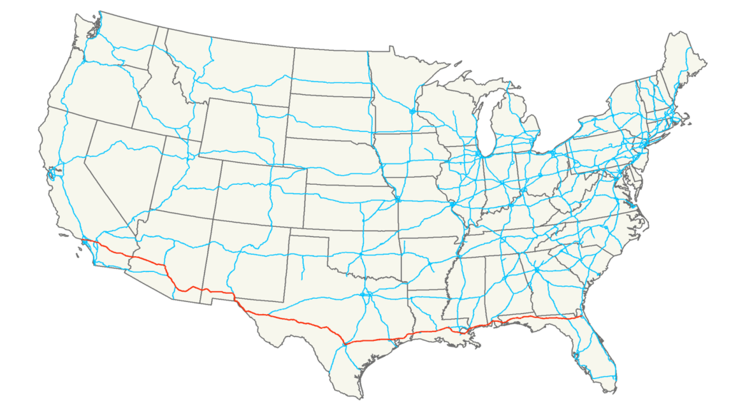 Interstate 10 Map 1 1024x576 
