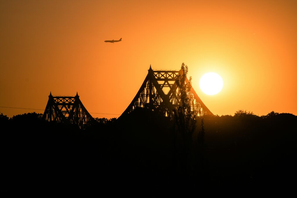 jacques Cartier Bridge, Montreal at sunset