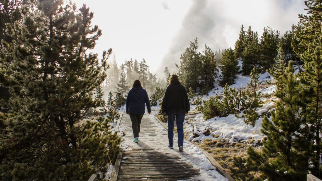 Yellowstone National Park in winter