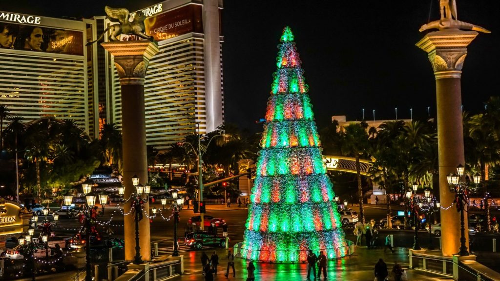 Christmas tree in Las Vegas