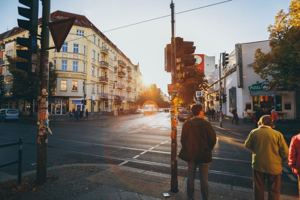 German town crossing