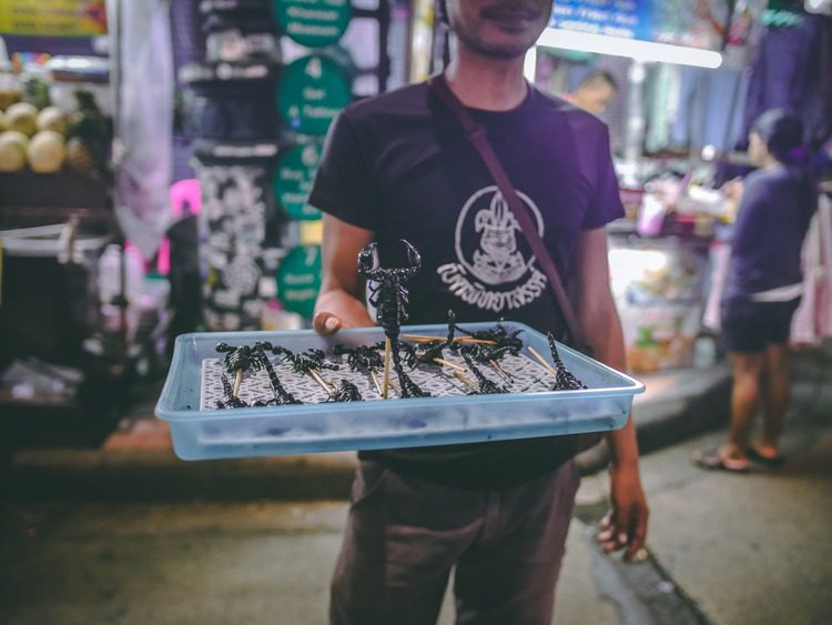 deep fried scorpion Thailand weirdest foods