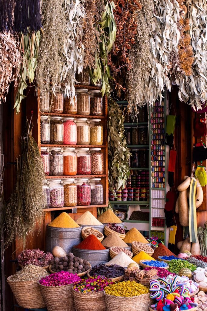 spice market in Morocco