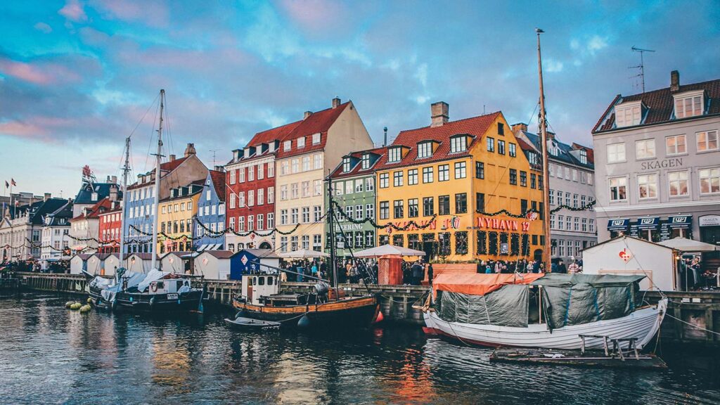 Images of Copenhagen's colourful Nyhavn harbour