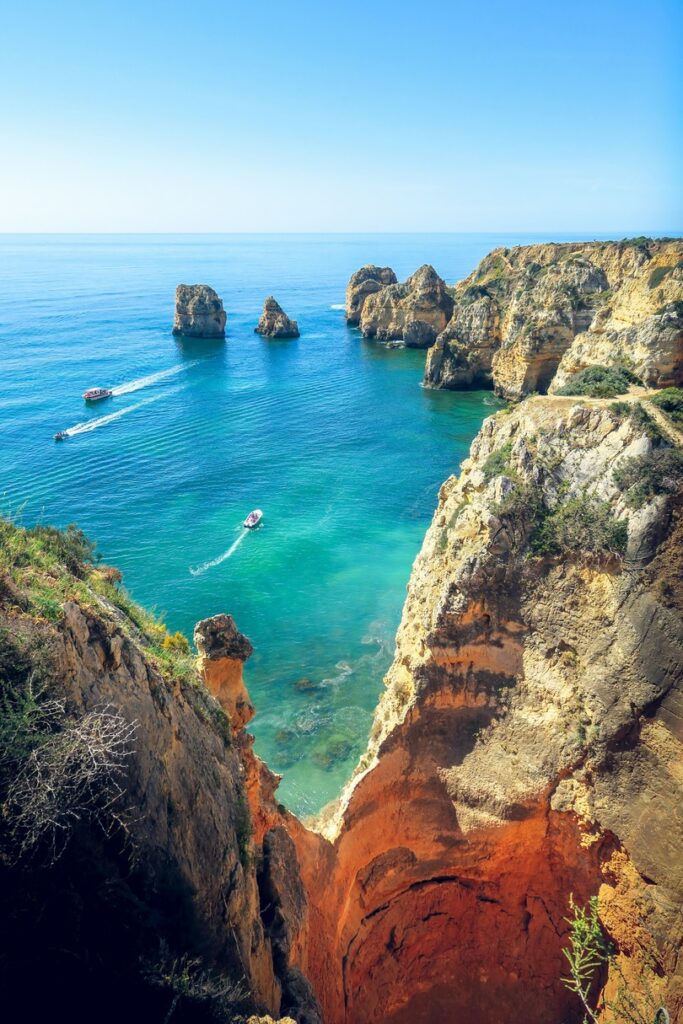 Algarve coastline Portugal