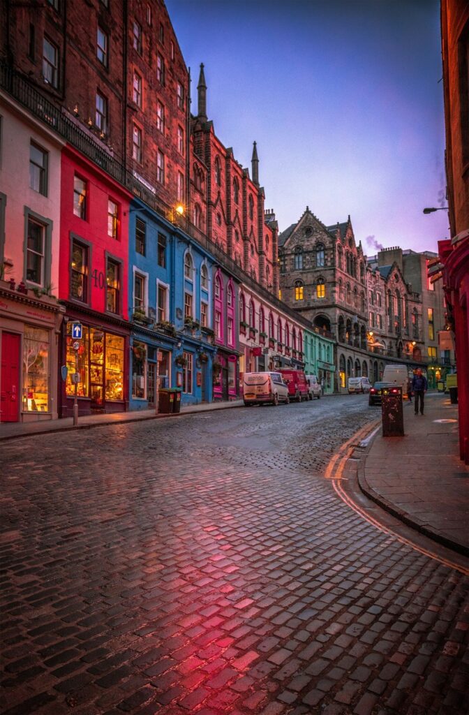 Edinburgh street Scotland