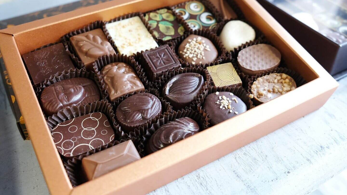 box of Belgian chocolates