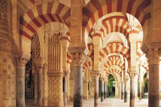 Arches of La Mezquita in Cordoba